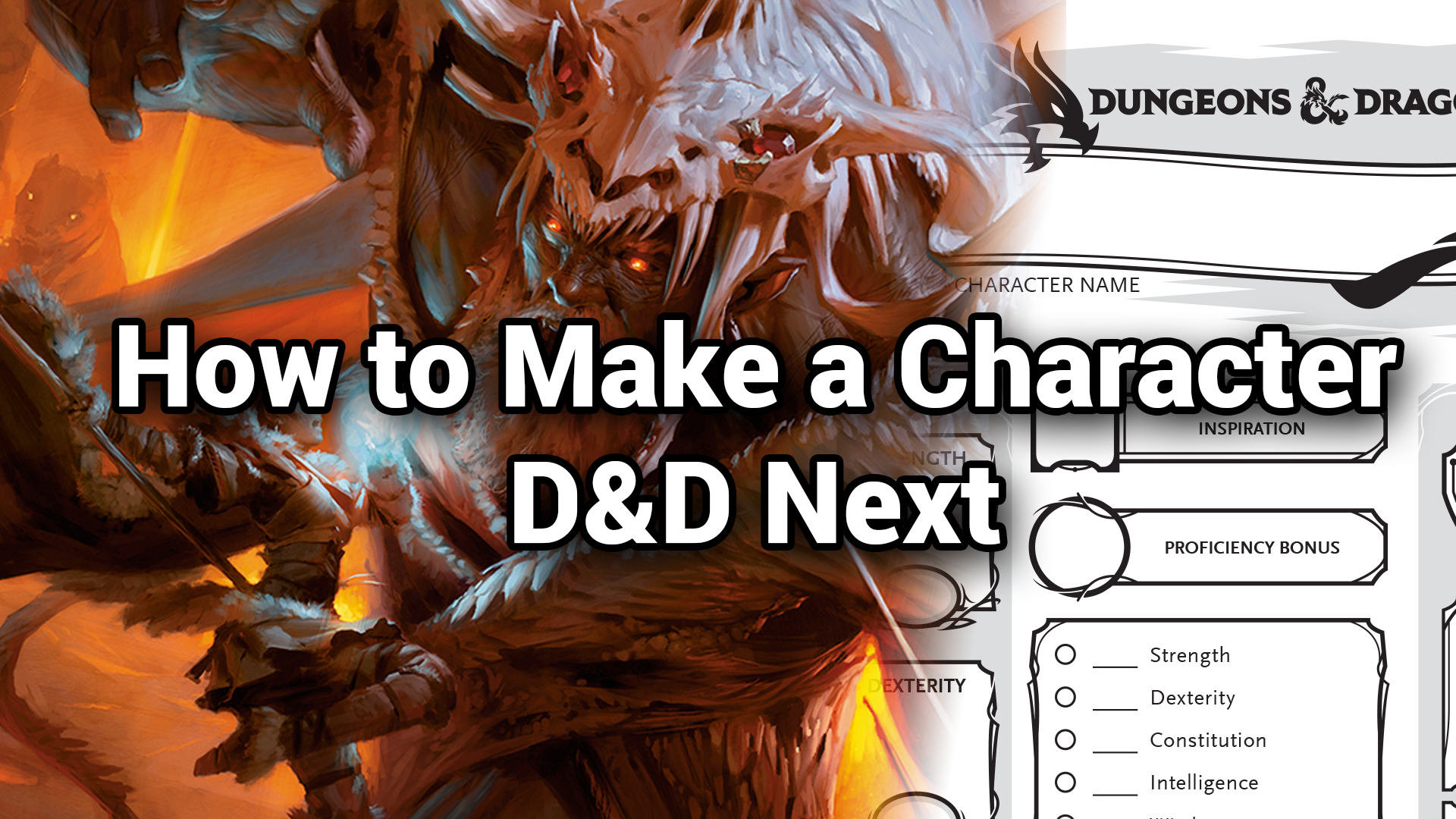 Featured Image for how to build a Dungeons and Dragons Character