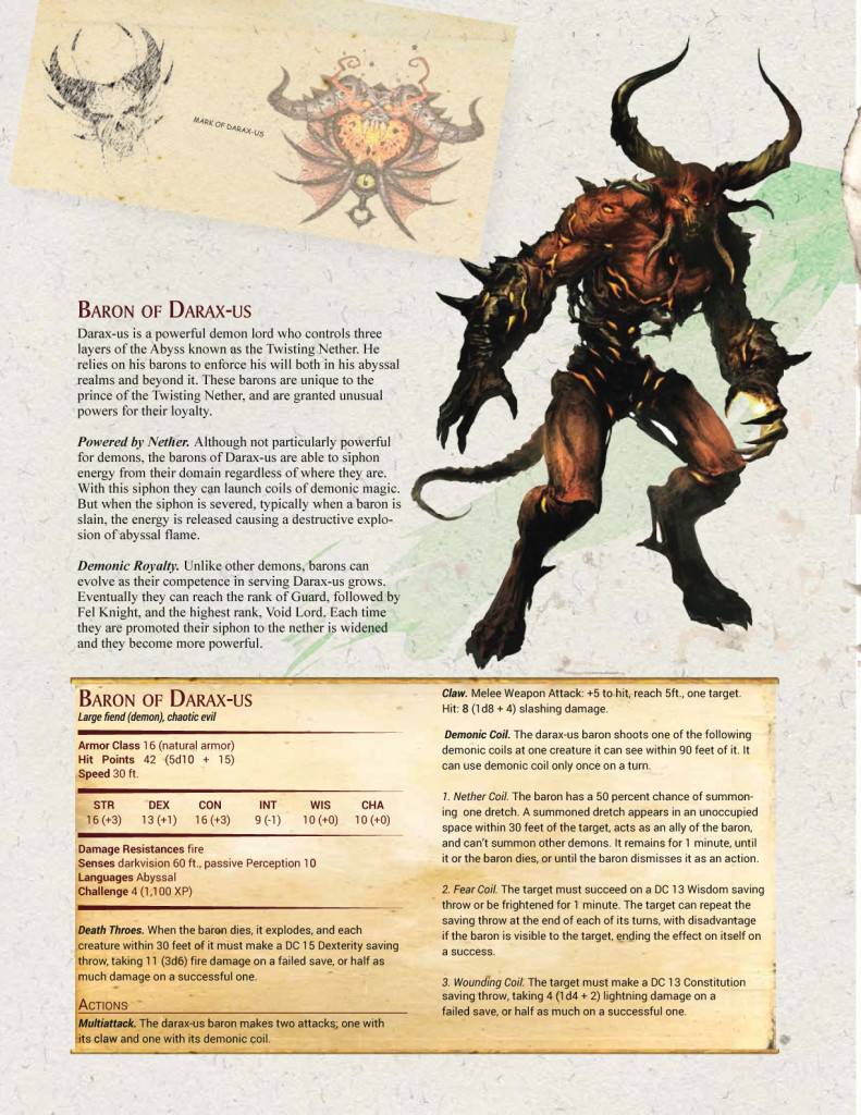 D&D 5e Homebrew Magic Items and Monster Demonic Encounters Nerd Sourced