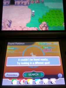 Catching Shiny Pokemon - Pokemon Not found in the DexNav